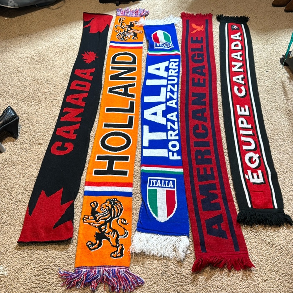 Scarfs all different